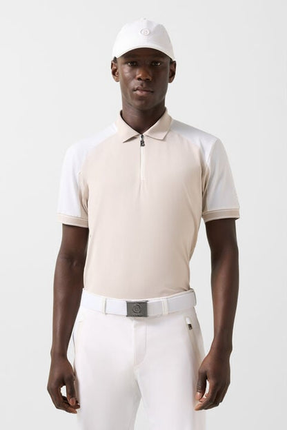 Fabius Functional Short-Sleeved Top In Sand/White