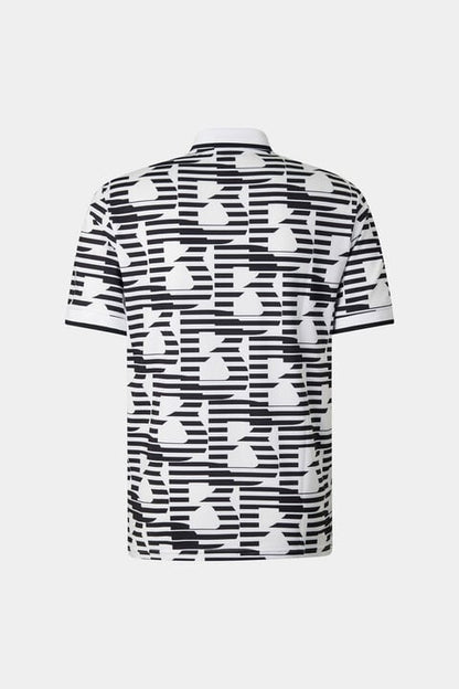 Valentin Functional Short-Sleeved Top In White/Black
