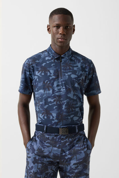 Taron Functional Short-Sleeved Top In Navy Blue