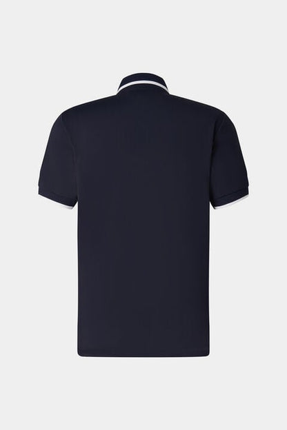 Cody Functional Short-Sleeved Top In Navy Blue