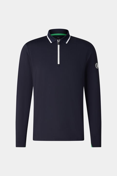 Jonah Polo Long-Sleeved Top In Navy Blue