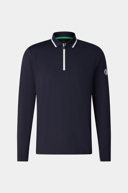Jonah Polo Long-Sleeved Top In Navy Blue