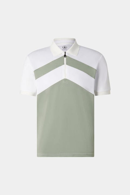 Cuno Functional Short-Sleeved Top In Eucalyptus/White