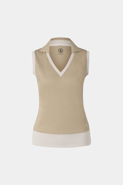 Polo Top Alysha In Beige