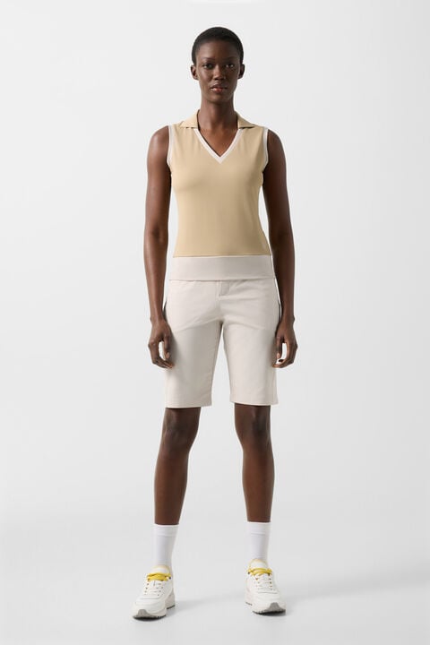 Polo Top Alysha In Beige