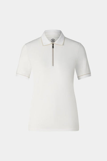 Caren Functional Short-Sleeved Top In White