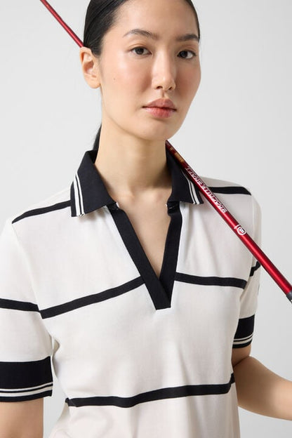Jessi Polo Shirt In Off-White/Black