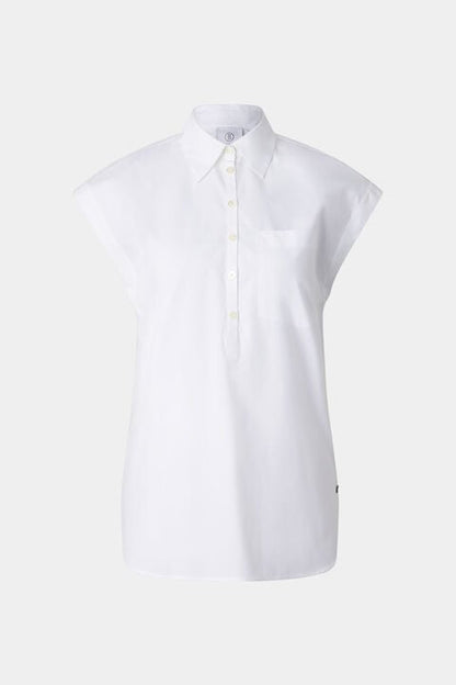 Hunter Cotton Blouse In White