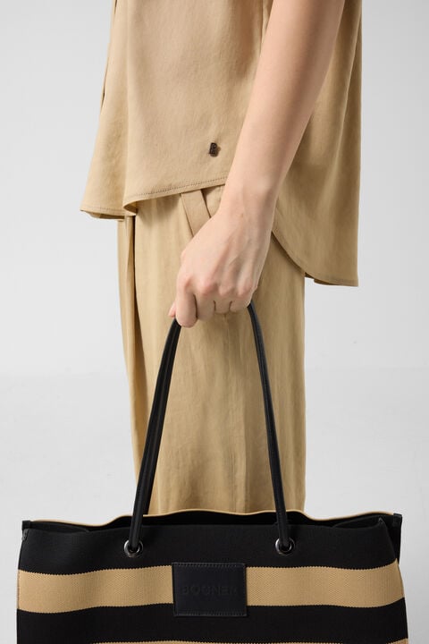 Linen Mix Blouse Cheryl In Camel