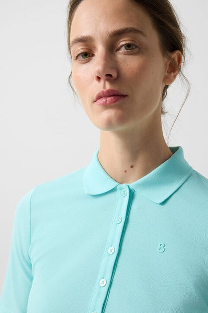 Malika Polo Shirt In Cyan-Blue