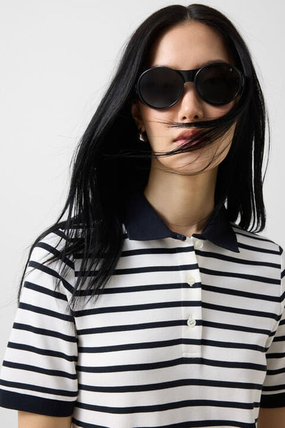 Polo Shirt Rea In Black/White