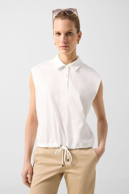 Mia Polo Top In Off-White