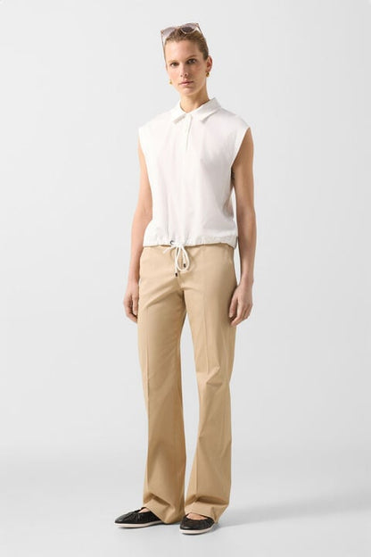 Mia Polo Top In Off-White