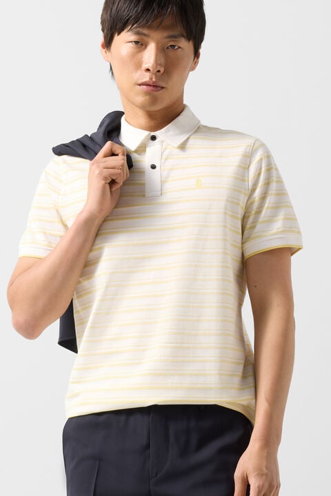 Timo polo shirt in Yellow/Off-White