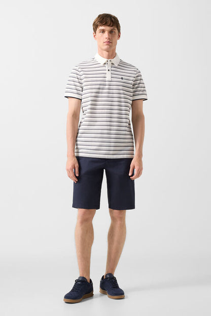 Timo Polo Shirt In Black/Off-White