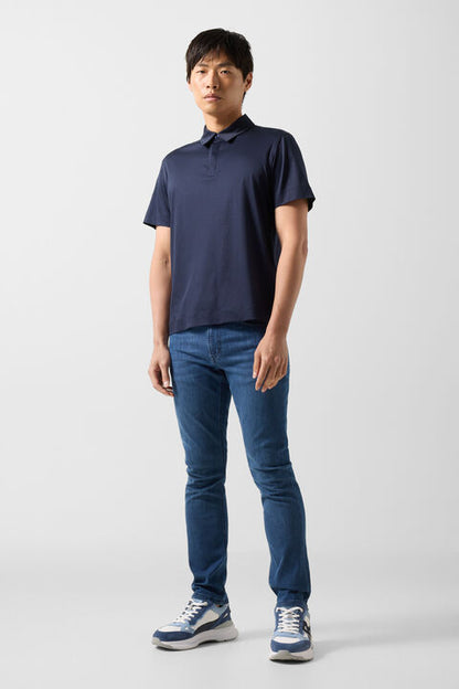 Tayden Polo Shirt In Navy Blue