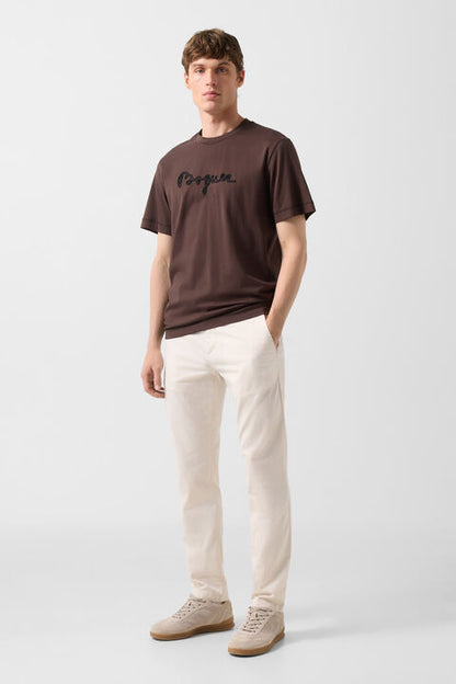 T-Shirt Lukas In Dark Brown