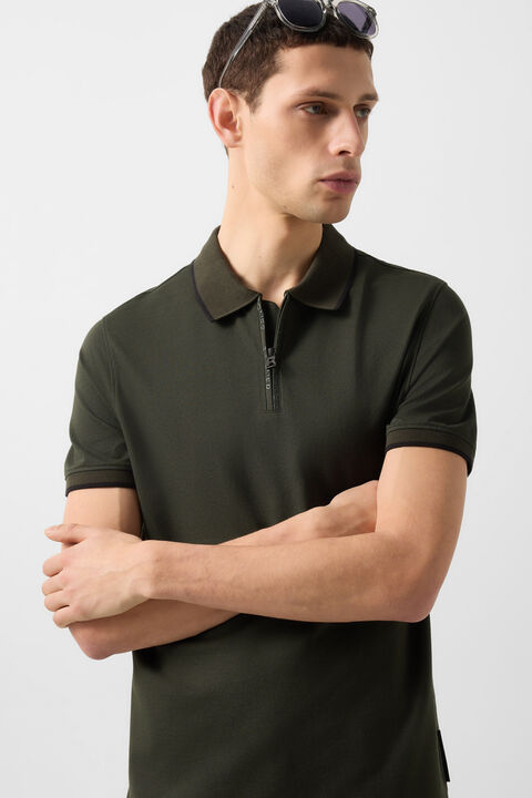 Timo Polo Shirt In Olive Green