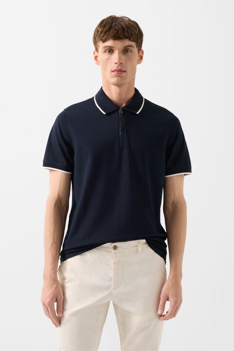 Timo Polo Shirt In Navy Blue