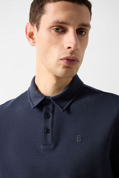 Salvo Polo Shirt In Navy Blue