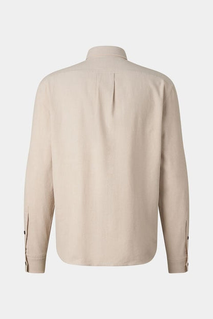 Linen Blend Shirt Heiko In Sand