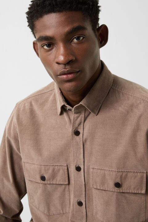 Corduroy Shirt Heiko In Mud