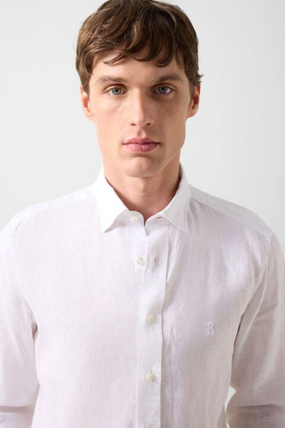 Timi Linen Shirt In White