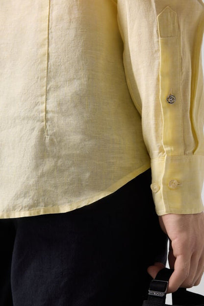 Timi Linen Shirt In Yellow