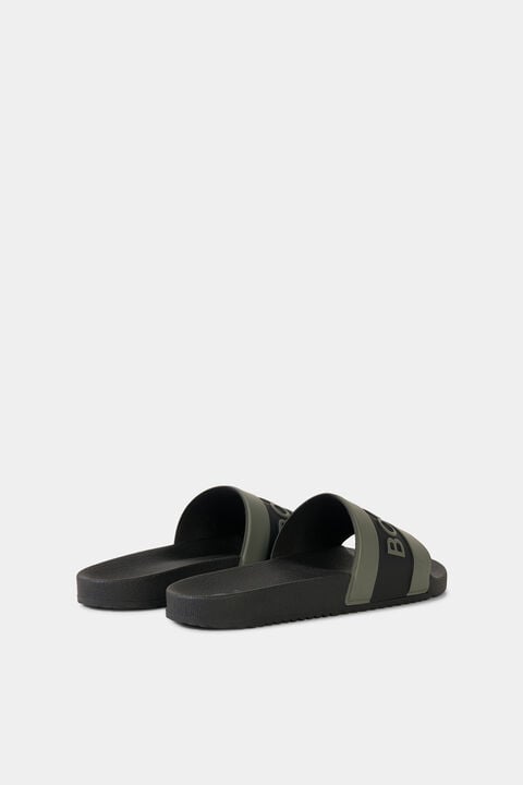 Slides Belize In Olive Green/Black