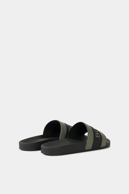 Slides Belize In Olive Green/Black