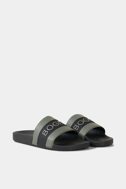 Slides Belize In Olive Green/Black
