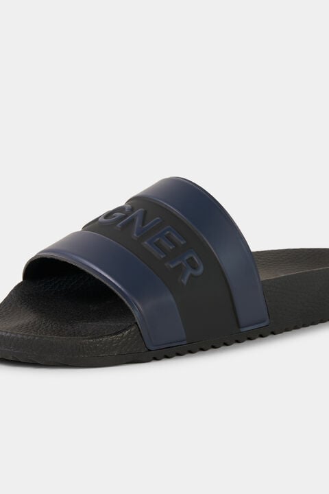 Slides Belize In Navy Blue/Black