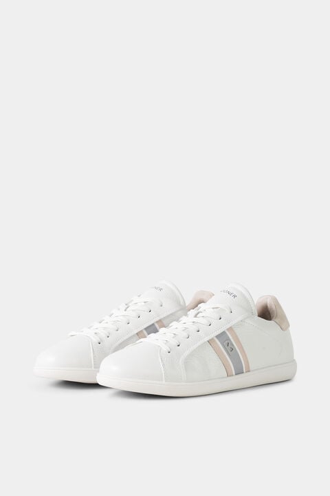 Columbus Trainers In White/Beige