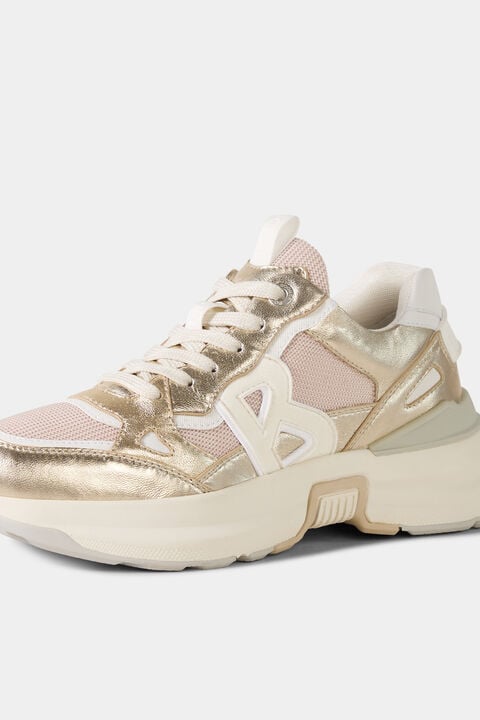 Sneaker Ctp25 In White/Gold