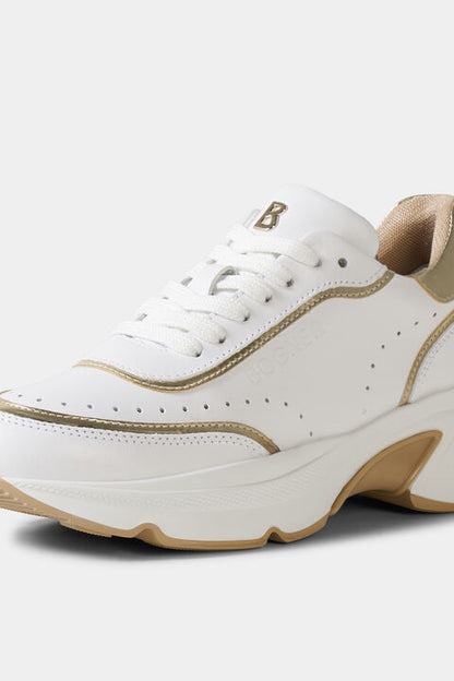 Kobe Sneaker In White/Gold