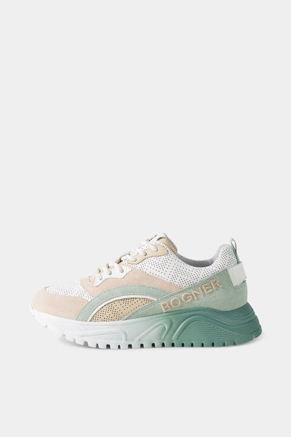 Malaga Trainers In White/Mint/Ros¨¦