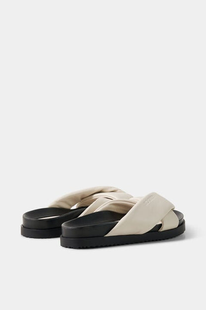 Sirolo Sandals In Cream/Black