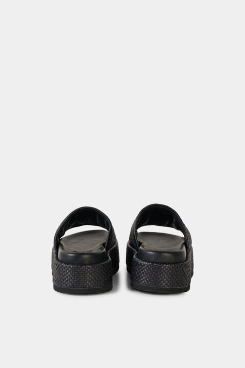 Sorrento Platform Sandals In Black