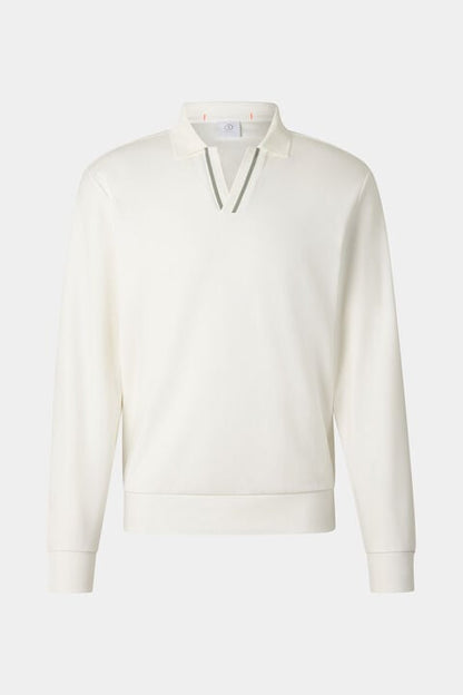 Cajus Polo Sweatshirt In Off-White