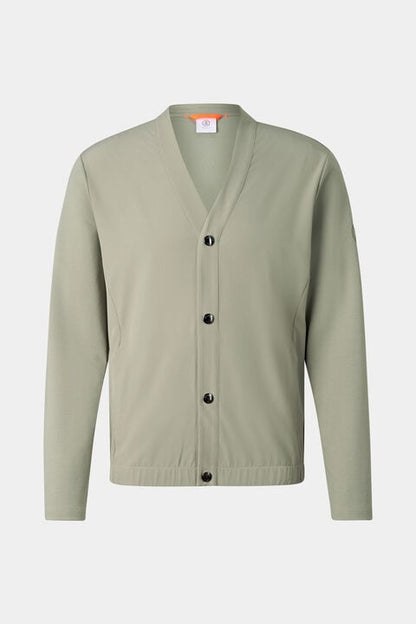 Dario Sweat Cardigan In Eucalyptus