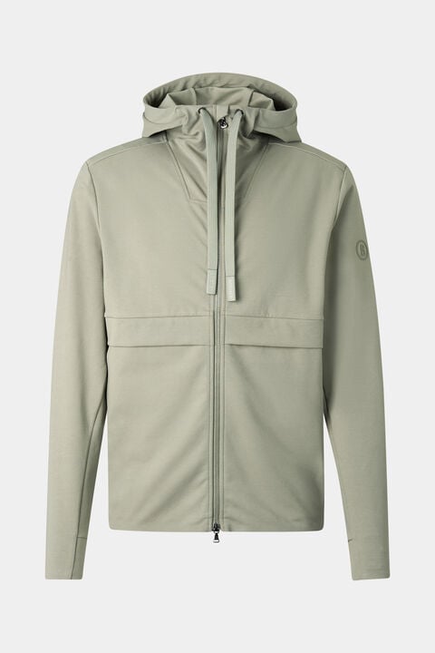 Ernesto Jersey Jacket In Eucalyptus