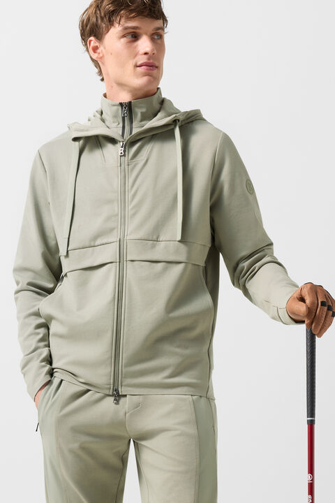 Ernesto Jersey Jacket In Eucalyptus