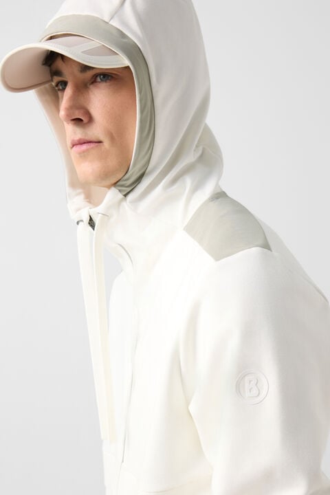 Ernesto Jersey Jacket In Off-White/Khaki