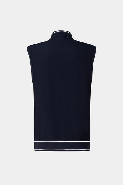 Mahdi Functional Waistcoat In Navy Blue