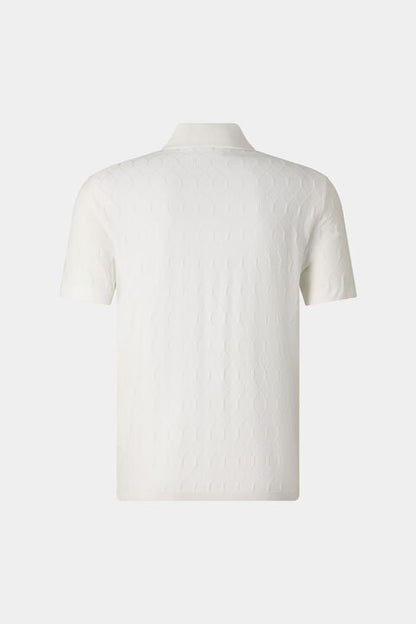Maxim Knitted Polo Shirt In Off-White