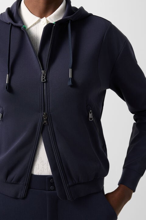 Julietta Jersey Jacket In Navy Blue