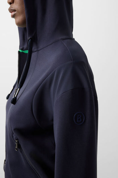 Julietta Jersey Jacket In Navy Blue