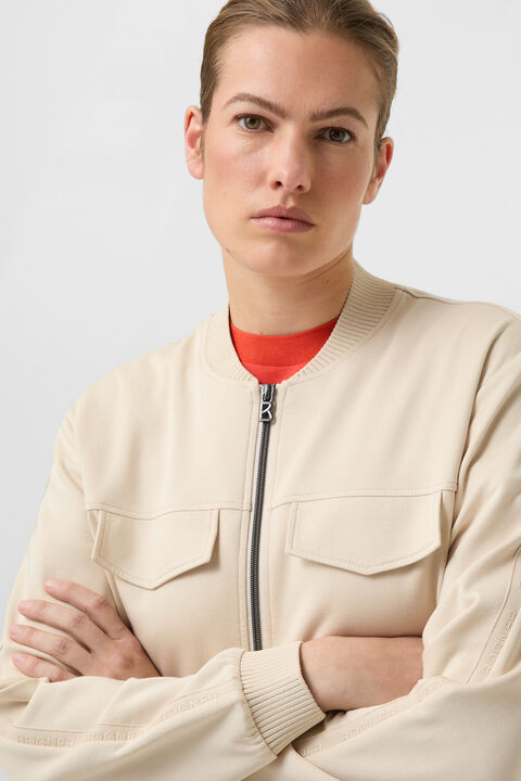 Nika Jersey Jacket In Sand
