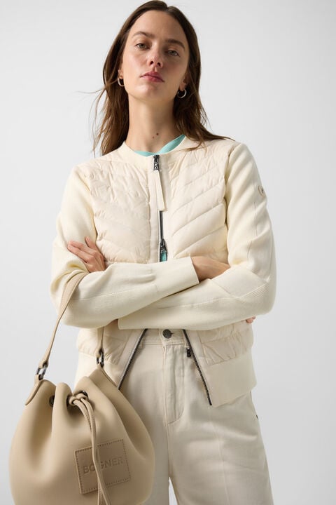 Zilly Hybrid Knit Jacket In Cream