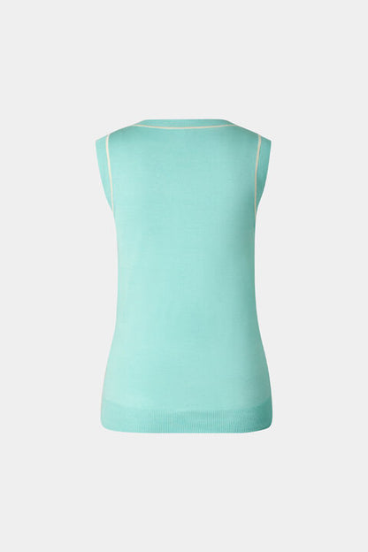 Knitted Top Phia In Cyan-Blue